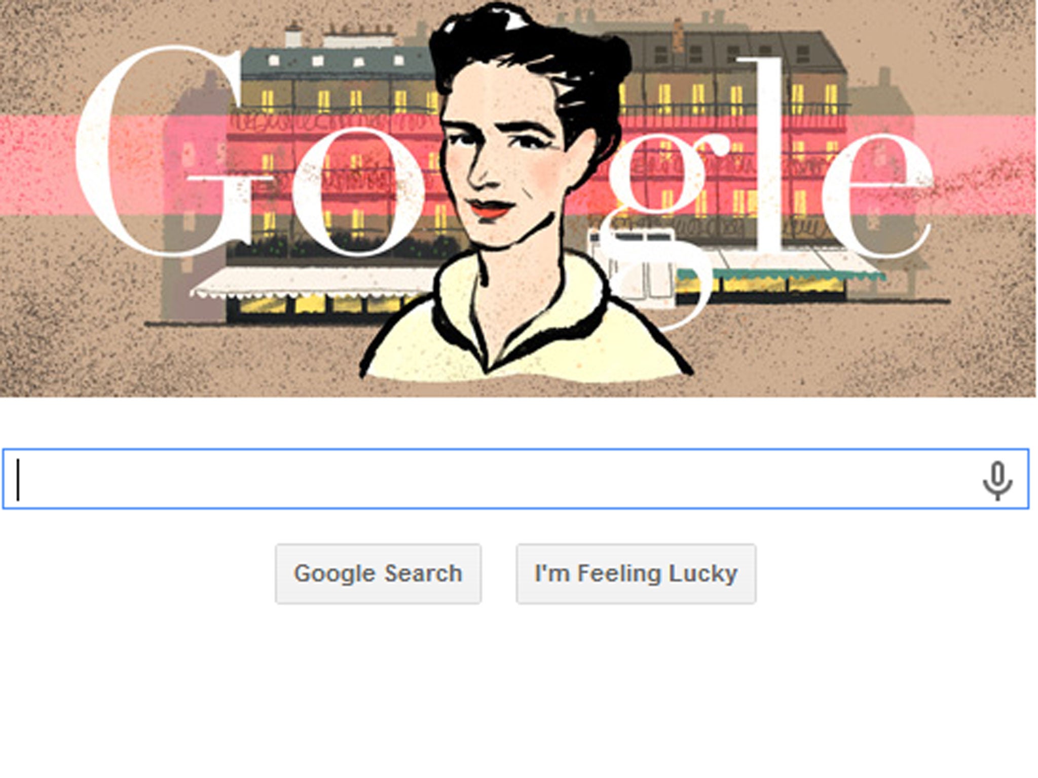 Google's tribute to French philosopher Simone de Beauvoir