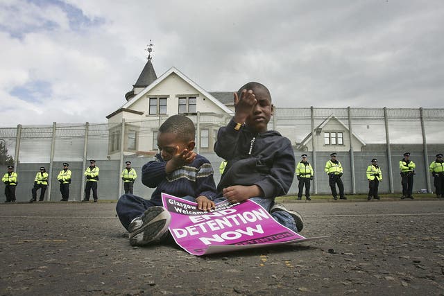 Picture from 2005; according to the Refugee Council some young asylum-seekers are being held in adult detention for weeks before authorities decide they are in fact children