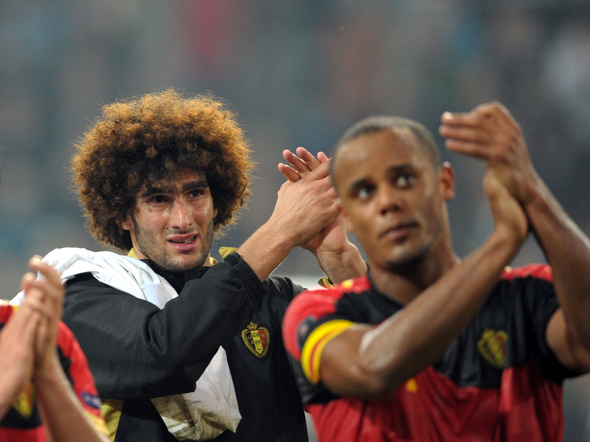 Marouane Fellaini has been backed to produce his best at Manchester United by international colleague and Premier League rival Vincent Kompany