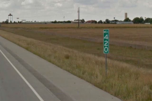 This 420 mile marker had to be replaced by 419.99 because of targeting by thieves 