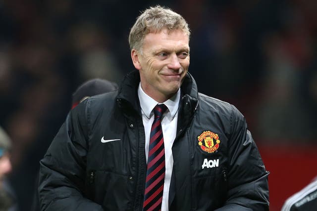 David Moyes smiles after Manchester United beat Swansea 2-0