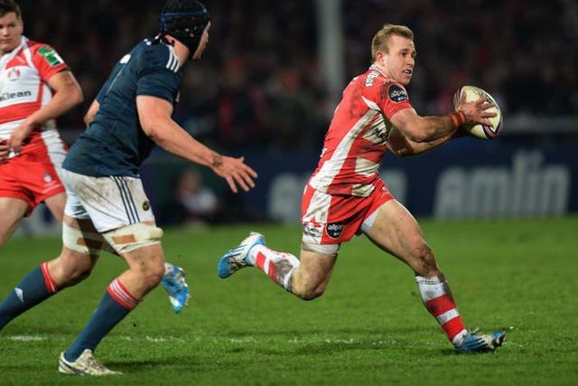 Desperate Dan: Gloucester’s Robson looks for a way through Munster