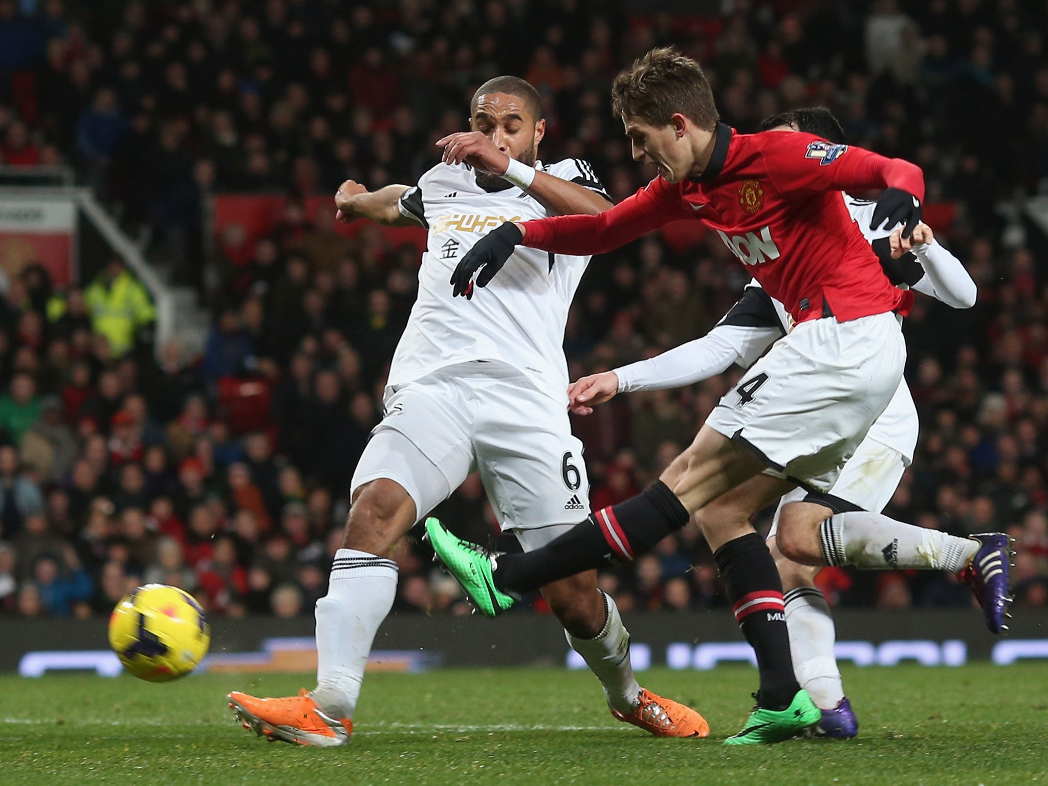 Adnan Januzaj goes close in United’s win over Swansea
