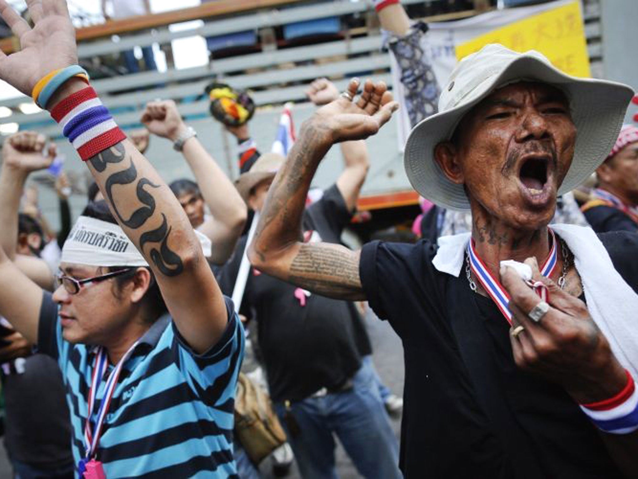 In Thailand's latest round of political turmoil, which has lasted over two months, the PDRC have begun their campaign to occupy key locations in a city-wide shutdown of Bangkok. The PDRC and its supporters aim to derail Thailand's snap-poll scheduled for