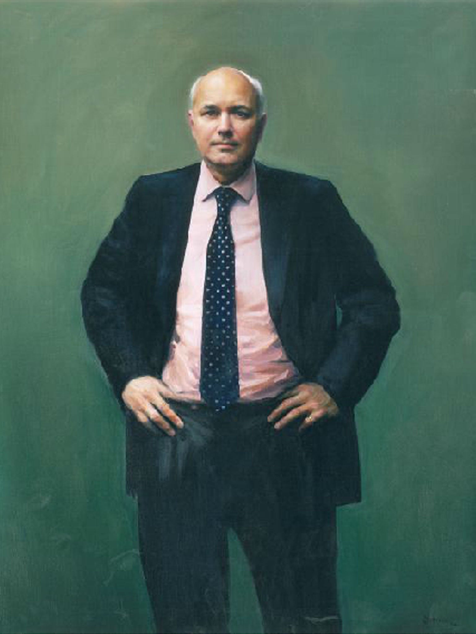 A £10,000 portrait of MP Iain Duncan Smith by Paul Benney