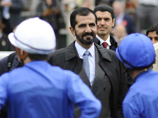 Sheikh Mohammed, pictured, said that disgraced former trainer Mahmood al-Zarooni would never work with his horses again
