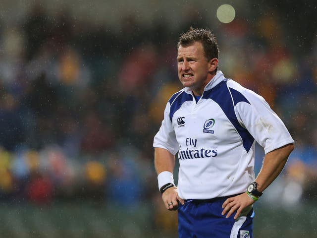 Referee Nigel Owens escaped unhurt following a car accident on the M4 as he returned from Castres v Leinster on the weekend