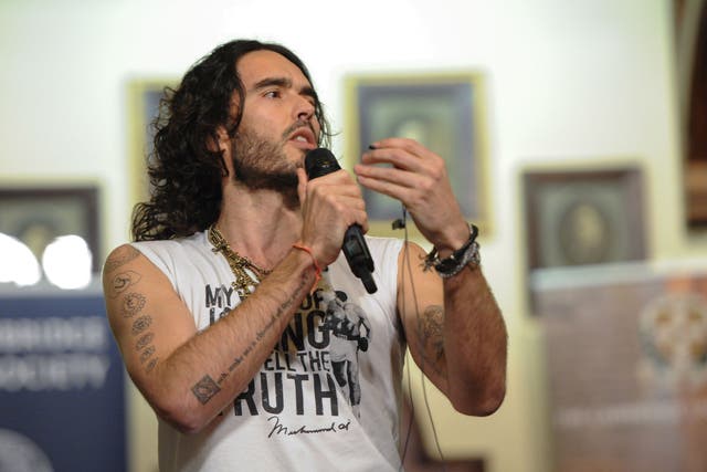 Russell Brand sparked a backlash for expressing surprise over the vocabulary of working class men