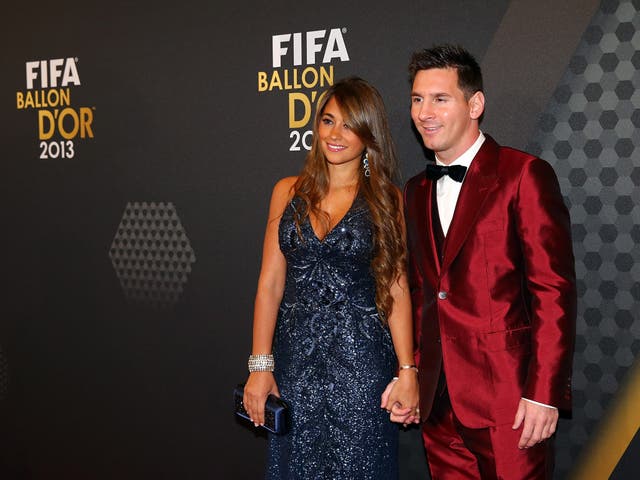 Fifa Ballon D Or Lionel Messi Wears A Red Suit Cristiano Ronaldo In Tears And Wags Including Antonella Roccuzzo And Irina Shayk The Independent The Independent