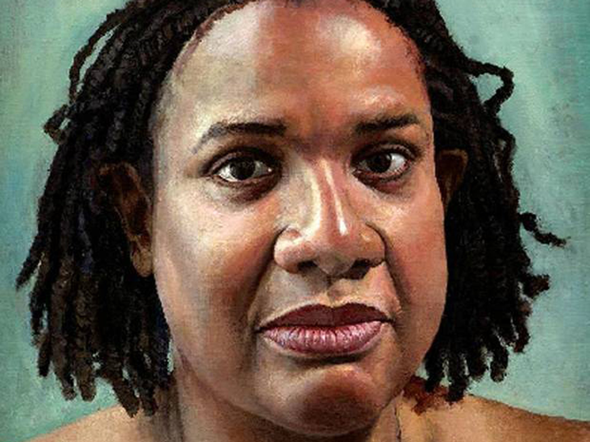 A 2004 painting of MP Diane Abbott which cost £11,750, by Stuart Pearson Wright