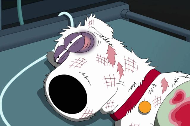 Brian Griffin was killed in a car accident on Family Guy
