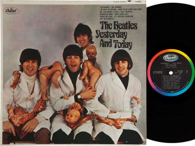 They should have known better: the controversial cover of the Beatles' 1966 album 'Yesterday and Today', released by Capitol in the US