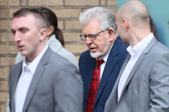 Rolf Harris arrives in court today