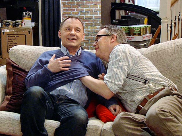 Brace yourself: Bob Mortimer and Vic Reeves in 'House of Fools'