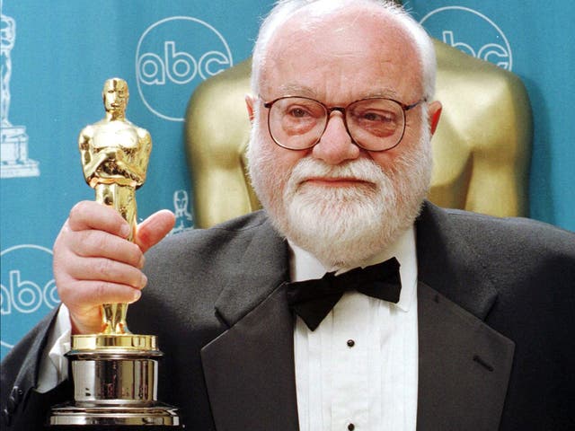 Zaentz in 1997 with the Best Picture Oscar for ‘The English Patient’