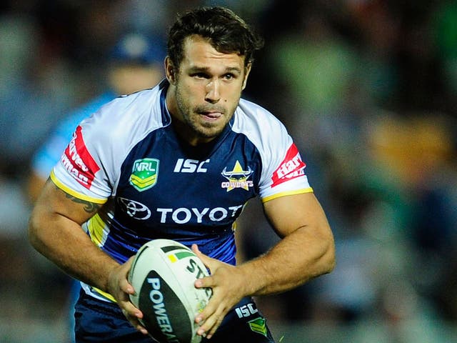 Scott Moore, in action for the North Queensland Cowboys, has agreed to join the London Broncos after the NRL side released him from his contract