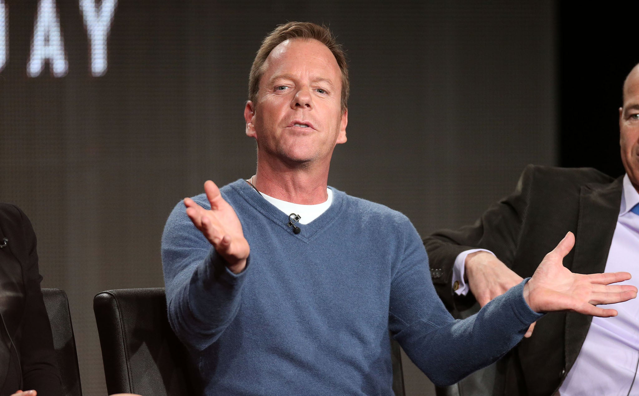 Actor Kiefer Sutherland talks about the new series of '24' at the Television Critics Association