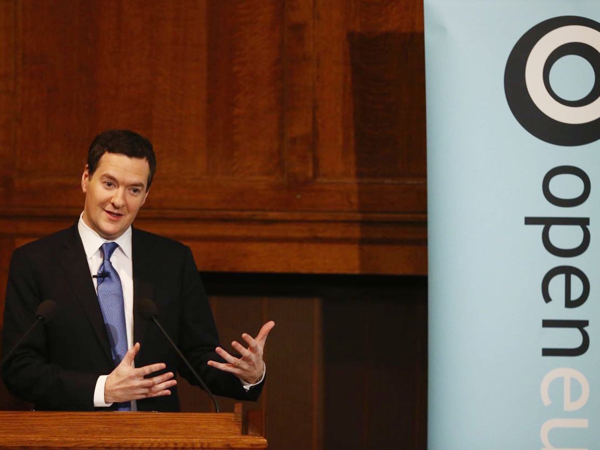 George Osborne delivered a warning that the EU should undergo reform, halting decline by backing business and curbing welfare spending