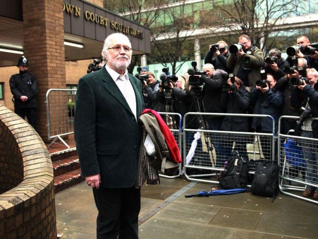 Dave Lee Travis arrives at Southwark Crown Court where he is accused of sexual assault