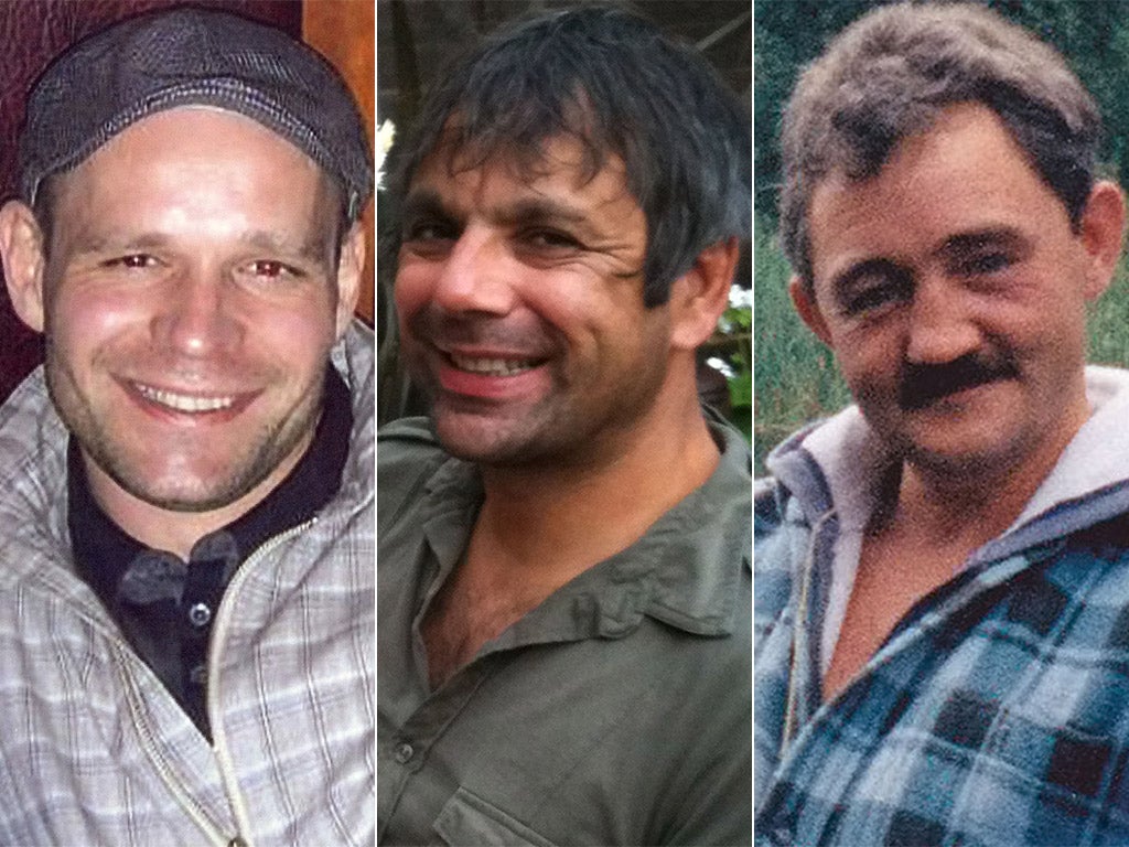 Victims: (From left) Lukasz Slaboszewski; John Chapman and Kevin Lee