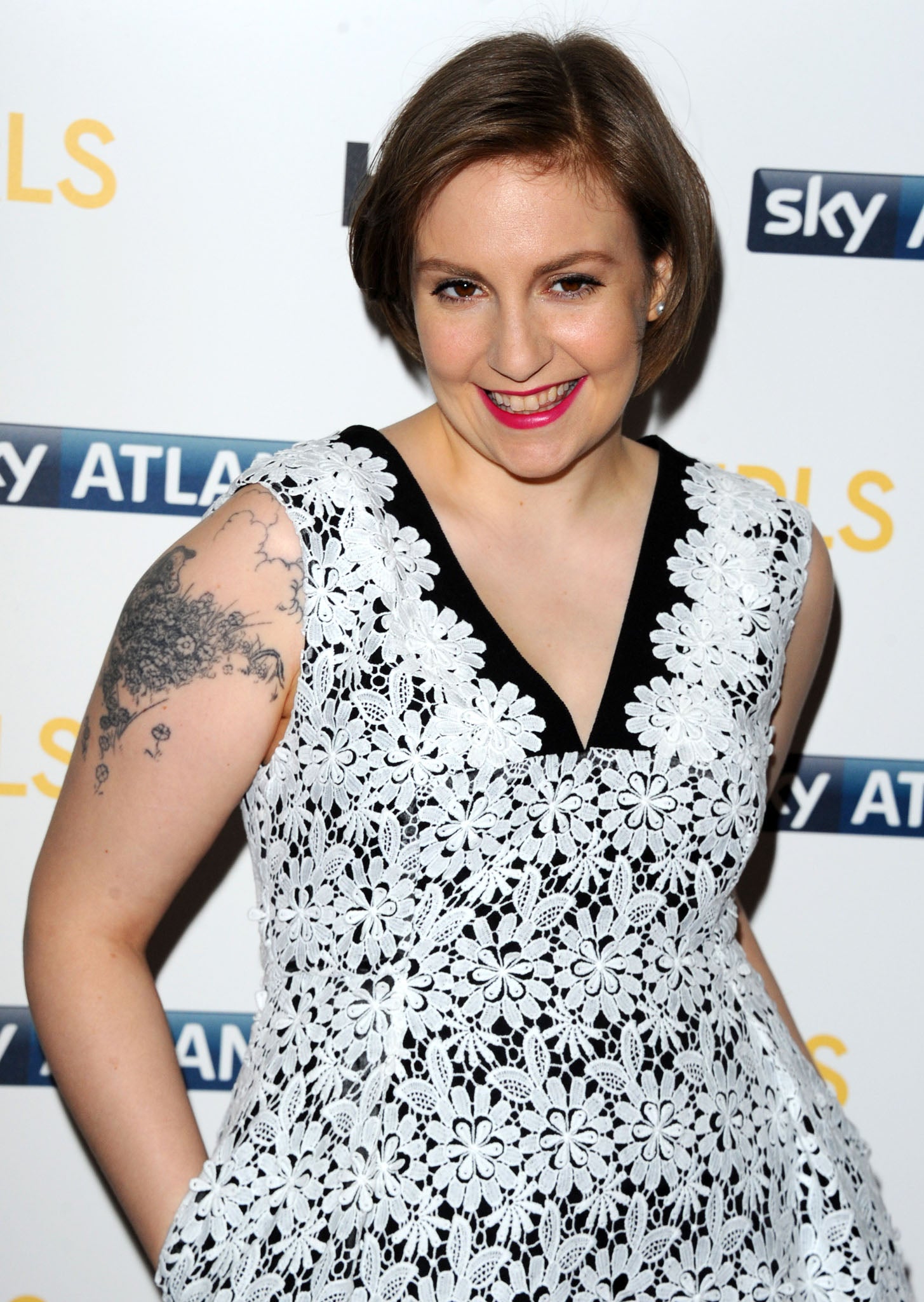Lena Dunham at the Girls series 3 premiere in London