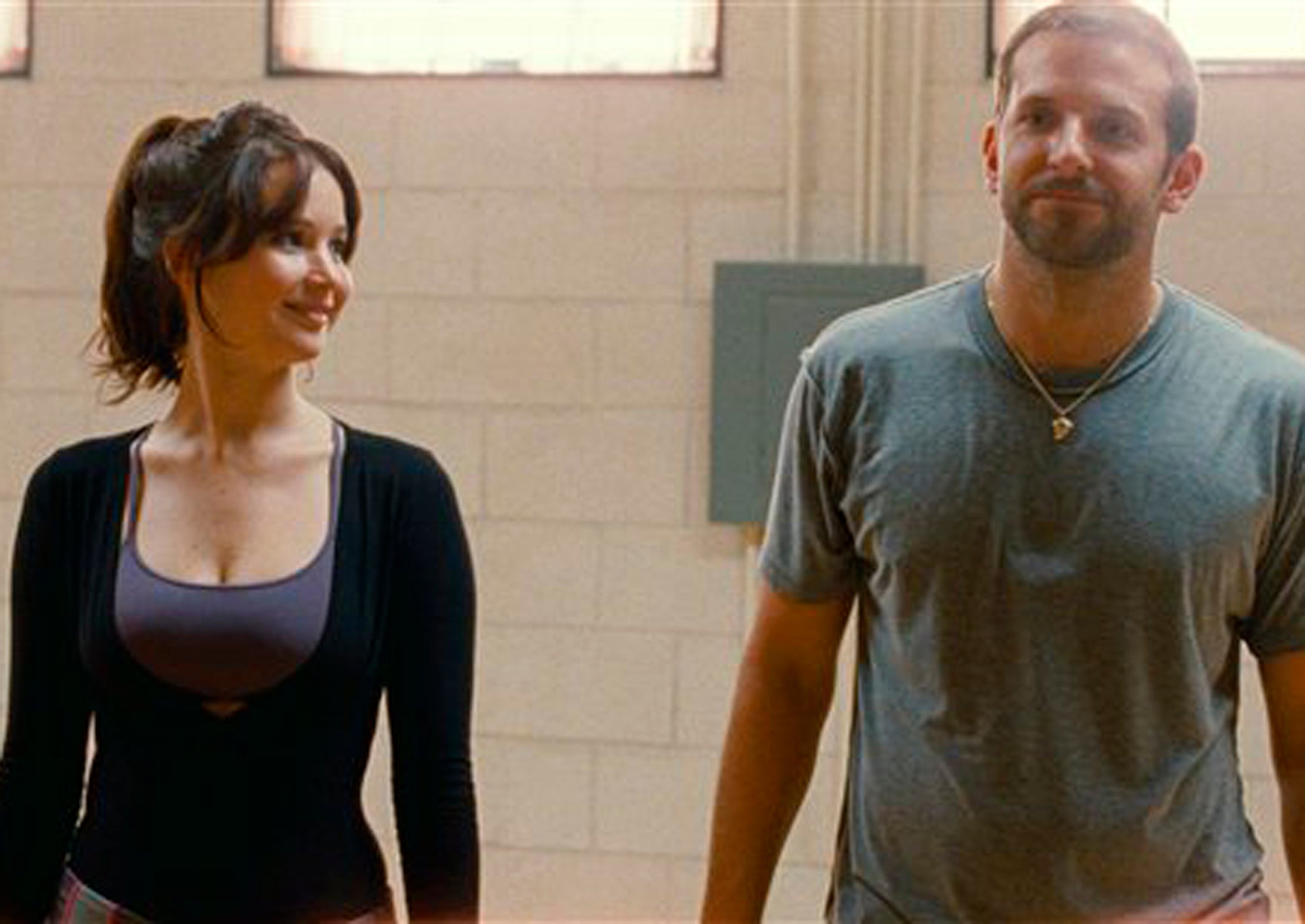 Bradley Cooper and Jennifer Lawrence in David O Russell's Silver Linings Playbook