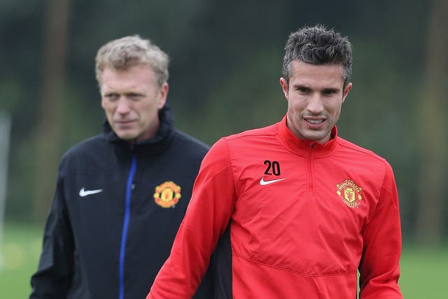 Robin van Persie (right) says his manager (left) needs time