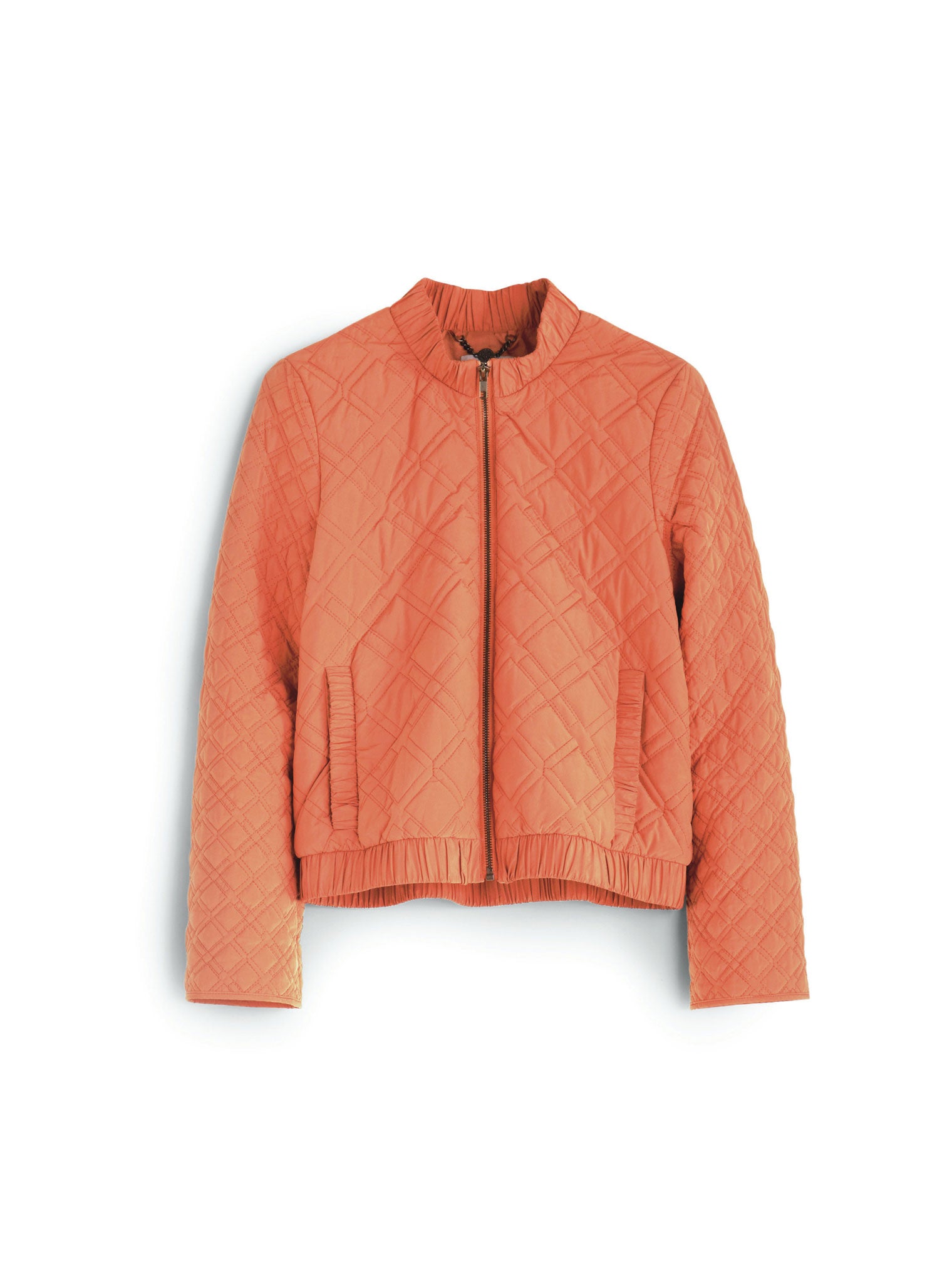 Peachy: Hobbs quilted jacket, £129, hobbs.co.uk