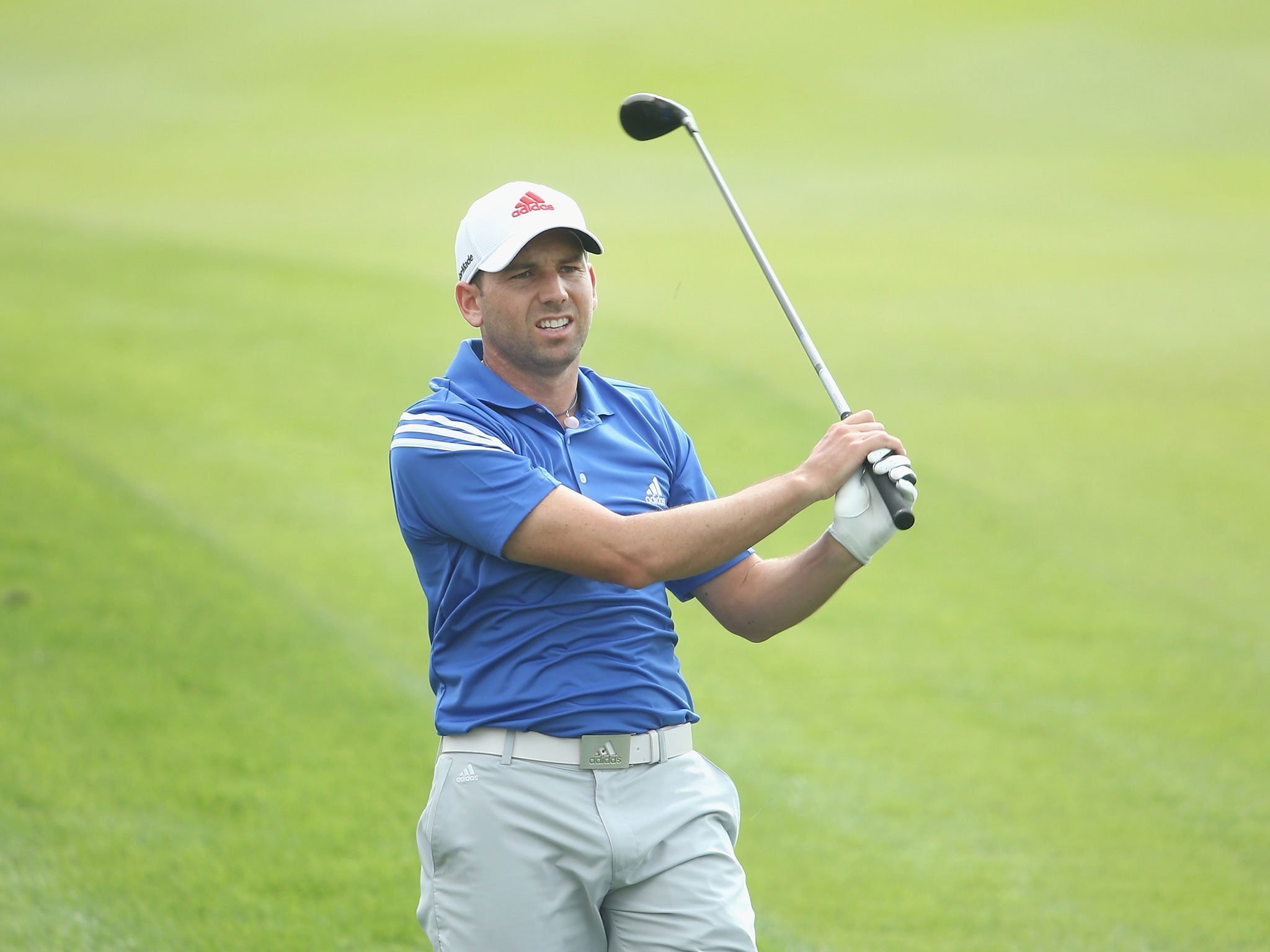 Sergio Garcia escaped disciplinary action after he was seen tapping down a repaired pitch mark
