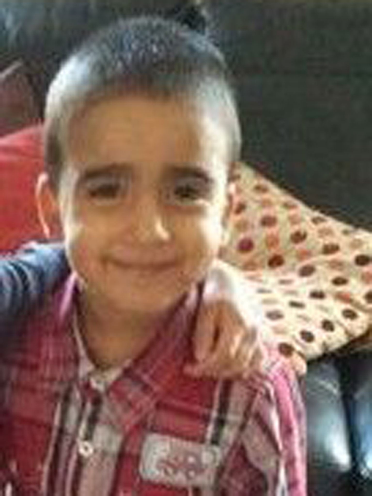 A police handout of missing three-year-old Mikaeel-Kular