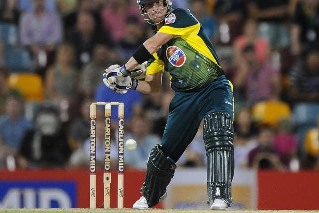 Brad Haddin strikes out in the second ODI match against England