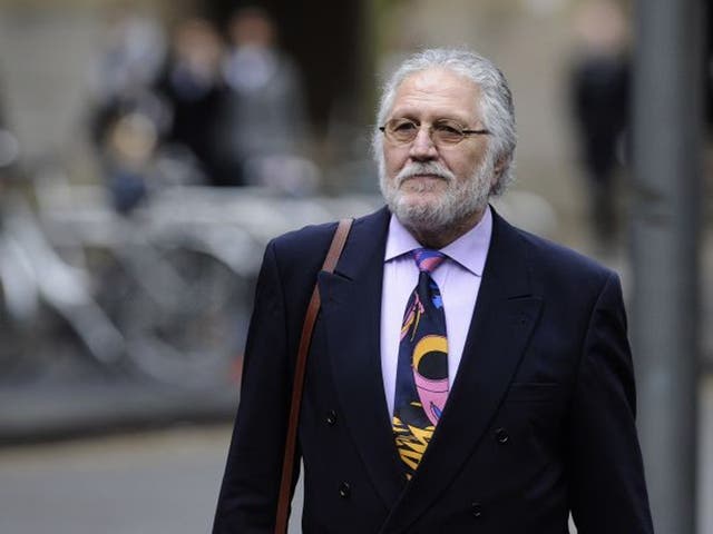 Dave Lee Travis, whose real name is David Patrick Griffin, arrives at Southwark Crown Court on 17 January 17 2014