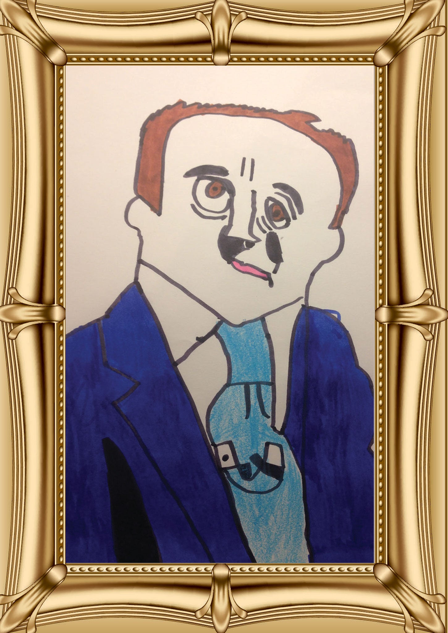 David Cameron has been depicted by a number of enthusiastic young artists