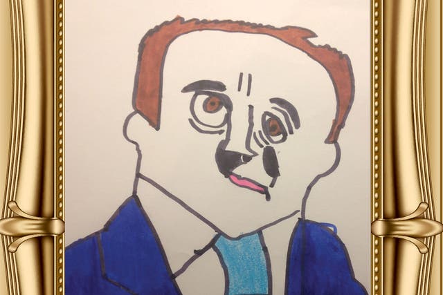 David Cameron has been depicted by a number of enthusiastic young artists