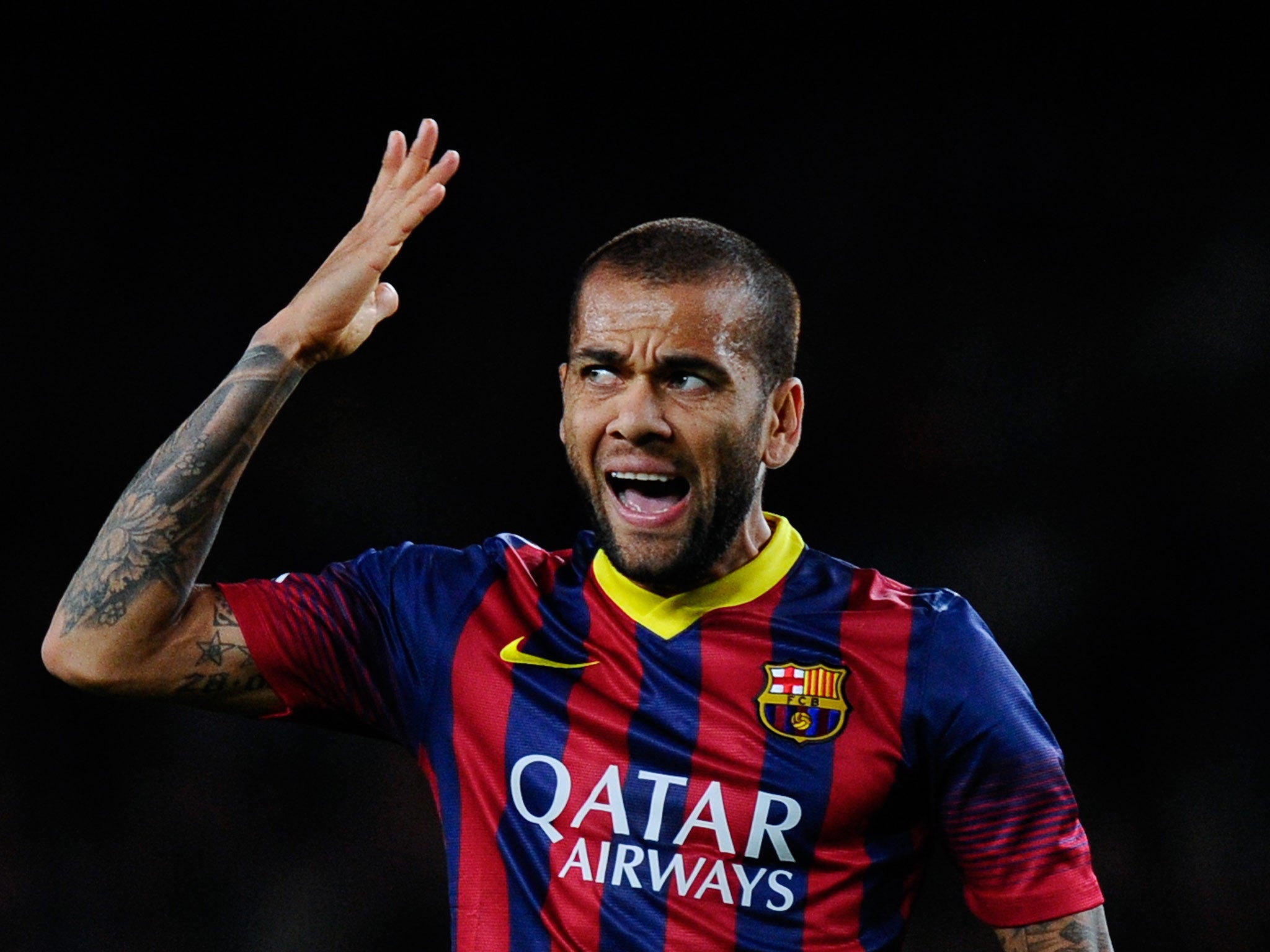 Barcelona right-back Dani Alves could soon be playing above 30,000 urns
