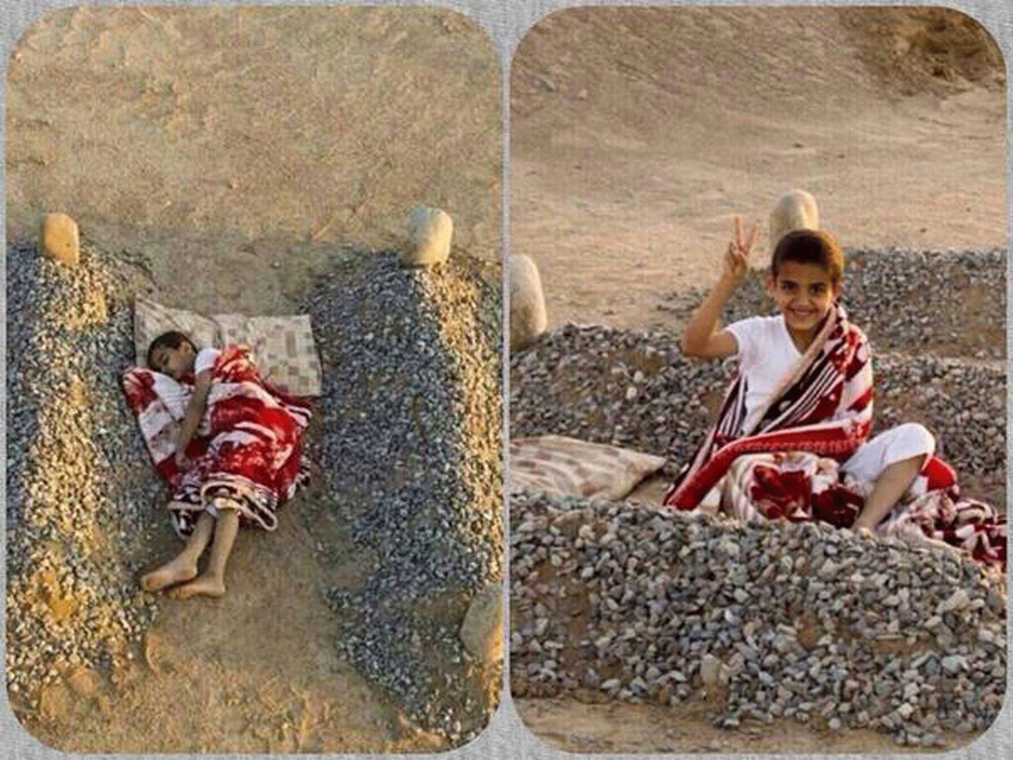 The boy pictured was actually the photographer's nephew