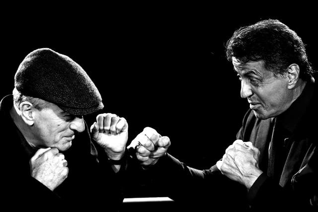Robert De Niro and Sylvester Stallone attend the 'Grudge Match' Rome Premiere 