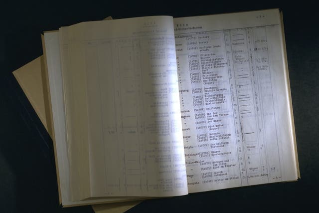 Pages from Entartete Kunst : A typescript inventory for The 'Reichsministerium für Volksaufklärung und Propaganda'