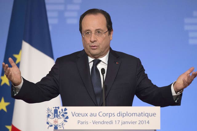 Hollande triumphed against the odds at a press conference this week 