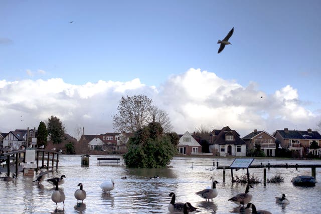 There is still a risk of flooding from swollen rivers in southern England