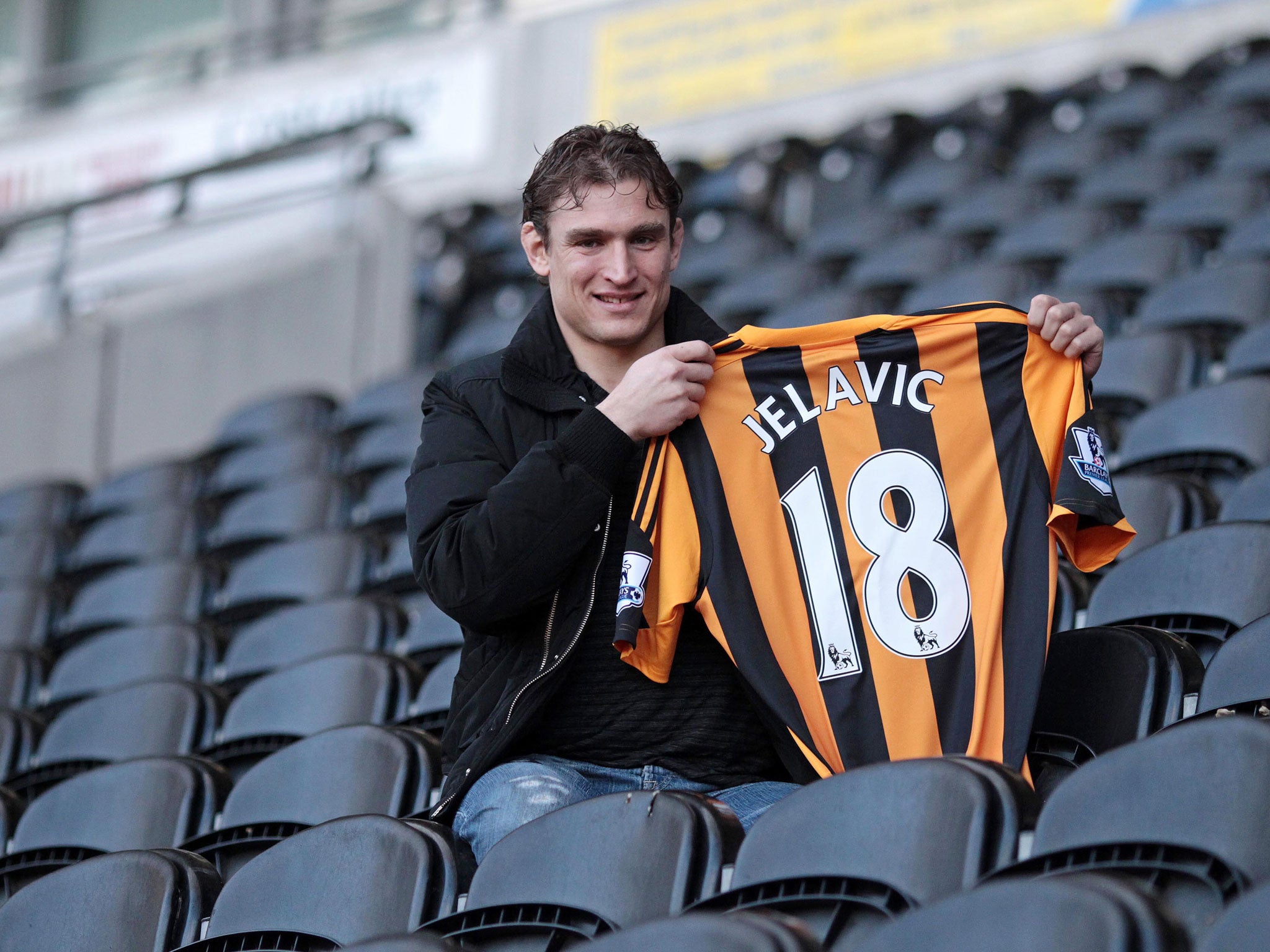 Nikica Jelavic, one of Hull's new signings, is unveiled at the KC Stadium. With his top-flight experience he should soon make an impact