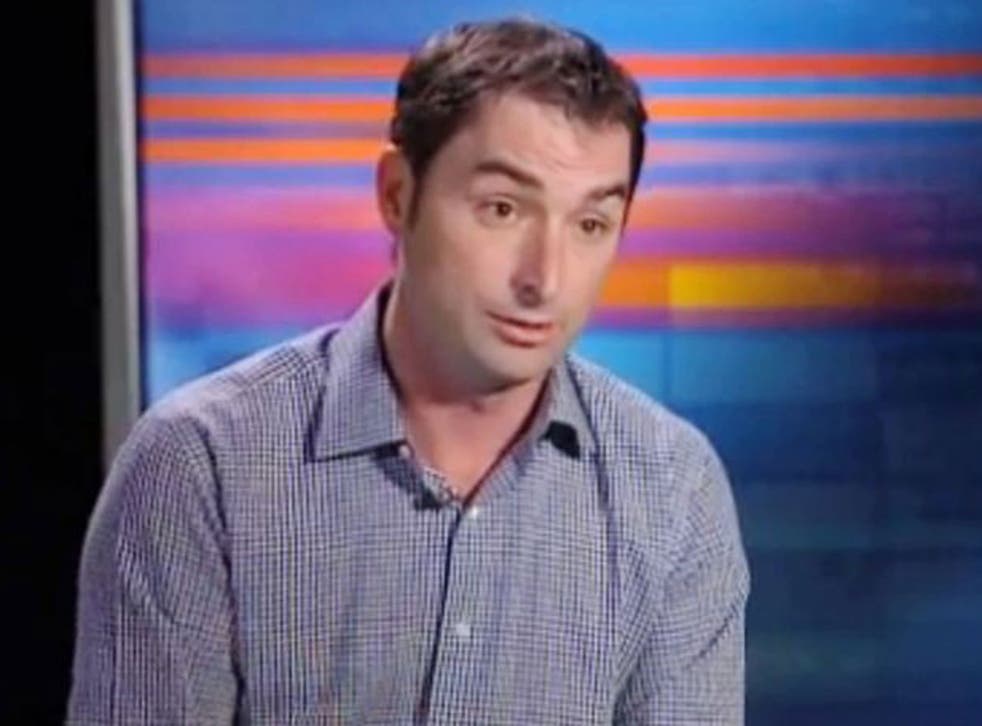 Corey Knowlton is shown in this image from video provided by WFAA.com on Thursday, Jan. 16, 2014. Knowlton, who paid $350,000 for the right to hunt an endangered African black rhino said heís had to hire full-time security due to death threats after his n