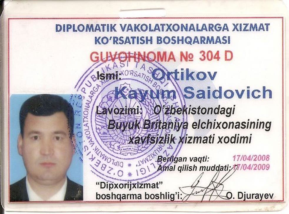 Office politics: Mr Ortikov’s troubles began as a British embassy employee 