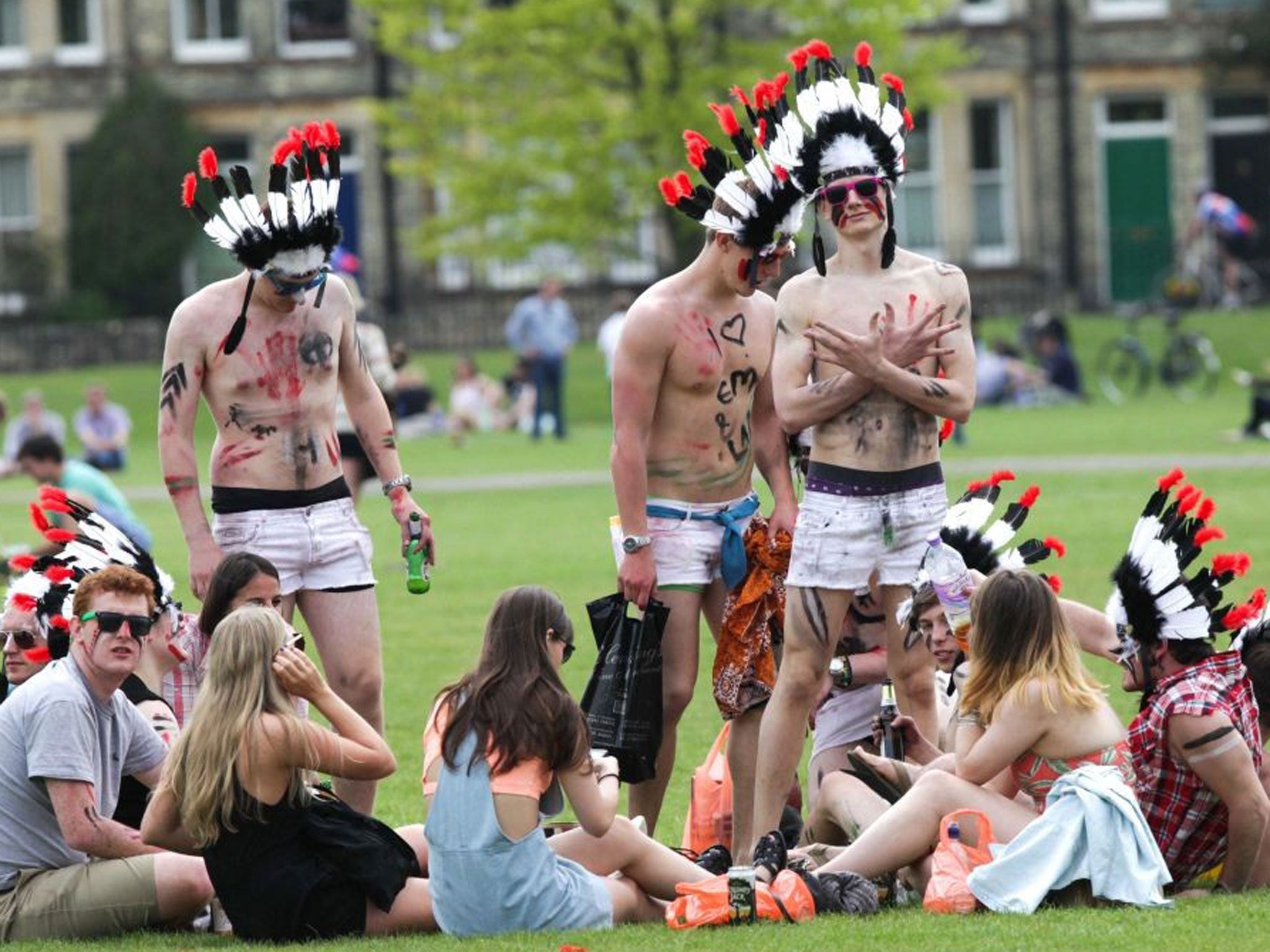 Nature study: Cambridge’s finest in their party outfits