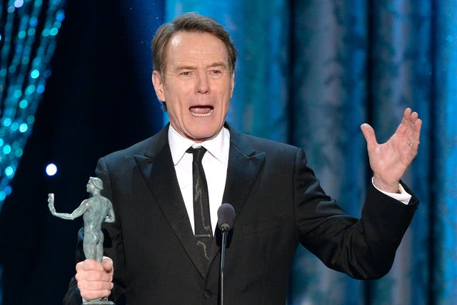Bryan Cranston made the quip during his acceptance speech for best male actor in a drama series at the SAG awards
