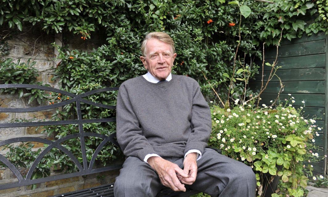 Sir Chris Chataway, pictured at his home in 2007