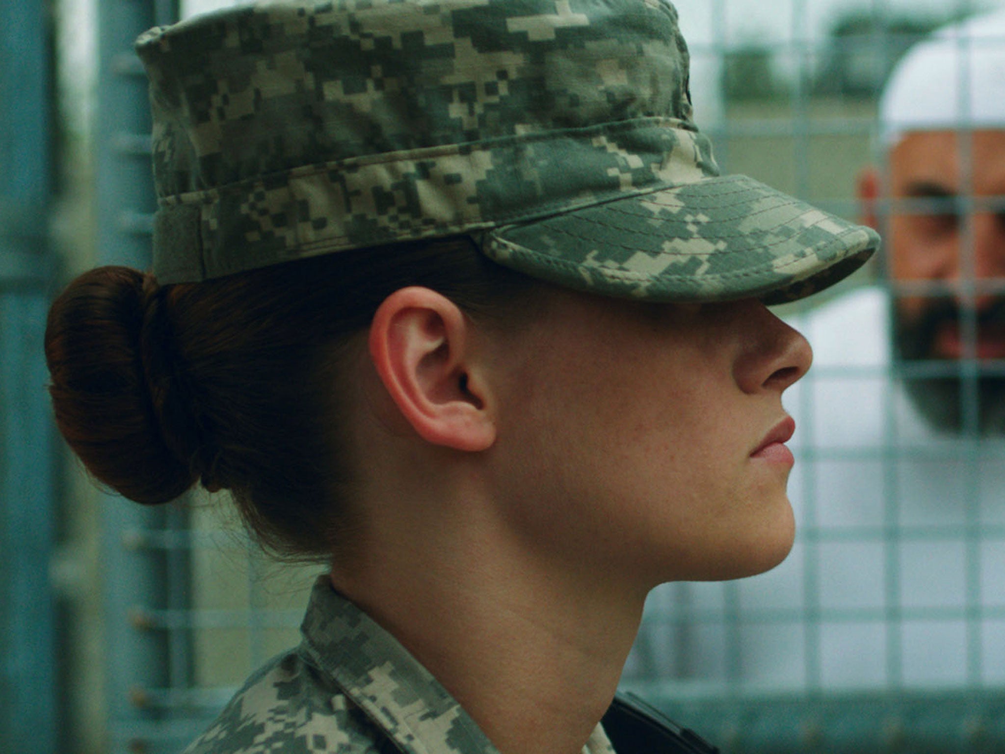 Kristen Stewart as Private Amy Cole in Peter Sattler’s ‘Camp XRay’