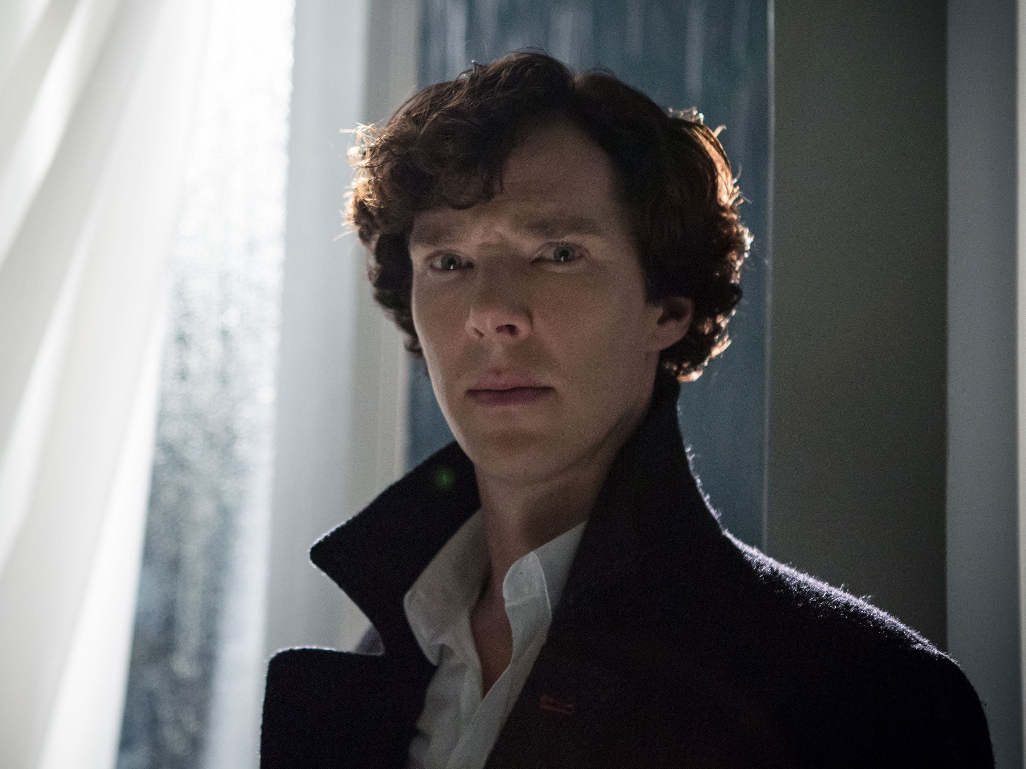 Benedict Cumberbatch as Sherlock in the BBC series