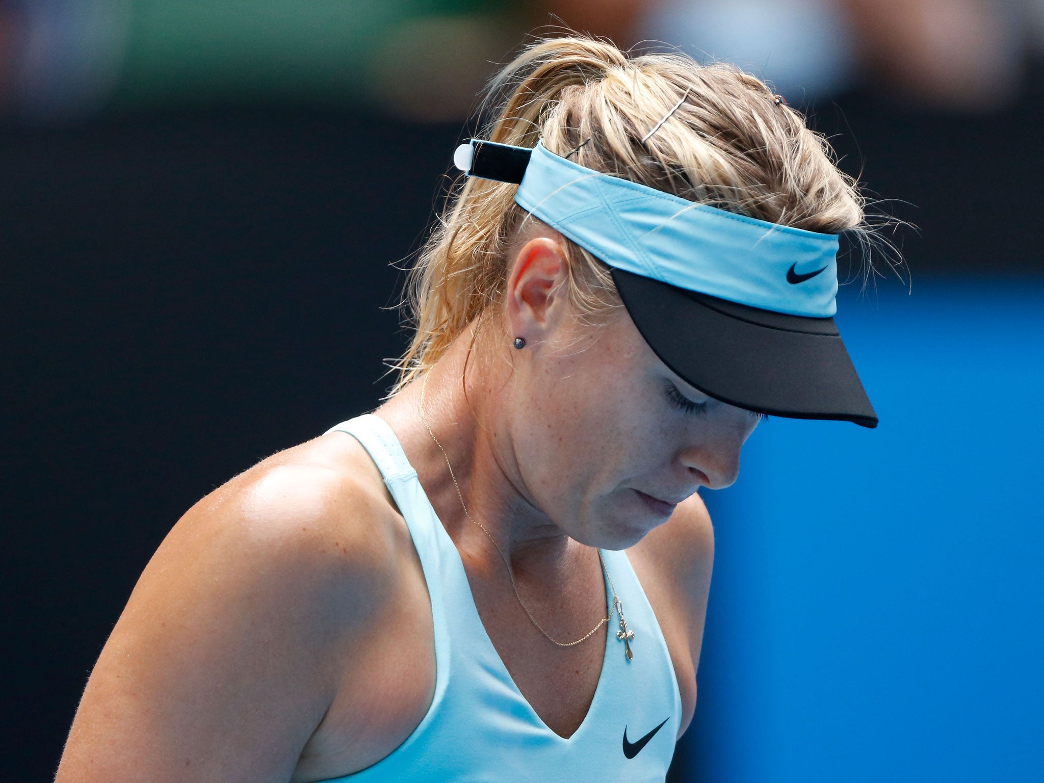 Maria Sharapova crashed out of the Australian Open in a shock loss to Dominika Cibulkova