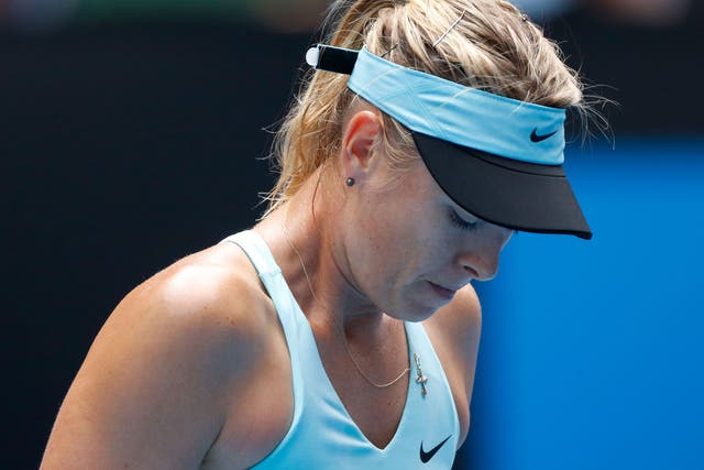 Maria Sharapova crashed out of the Australian Open in a shock loss to Dominika Cibulkova